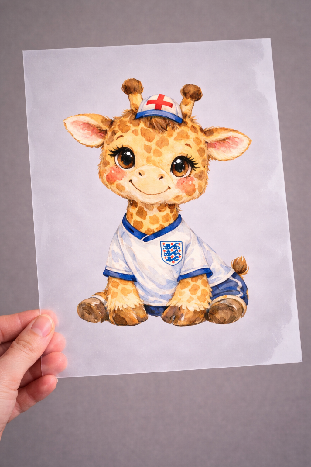 England Giraffe Transfer