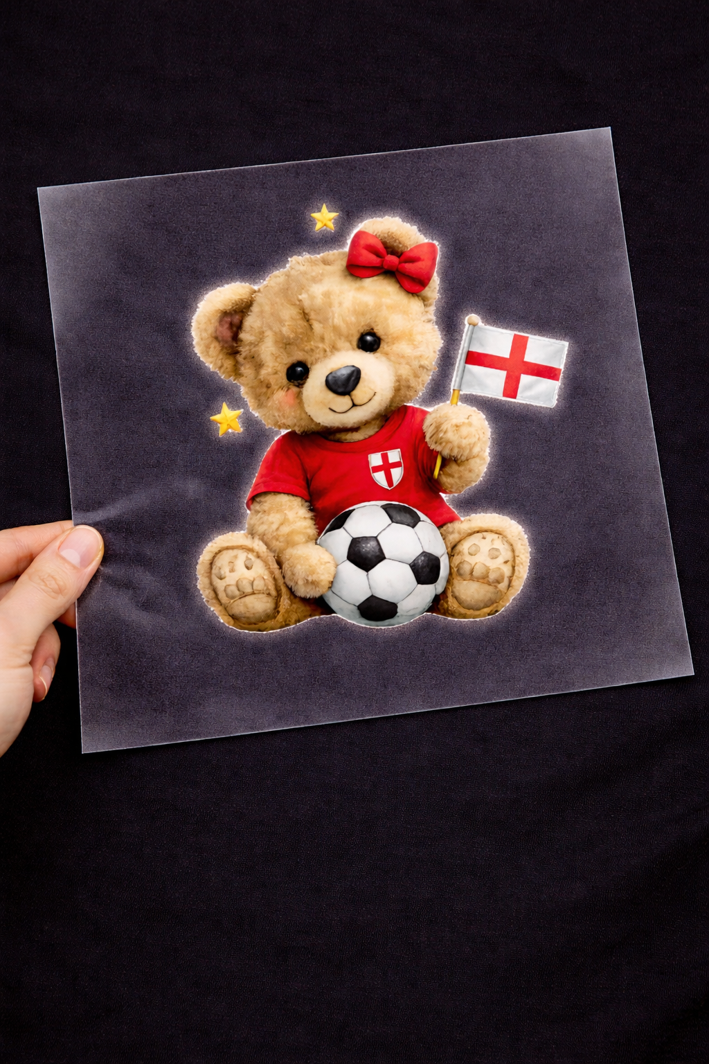 England Girl Bear Transfer