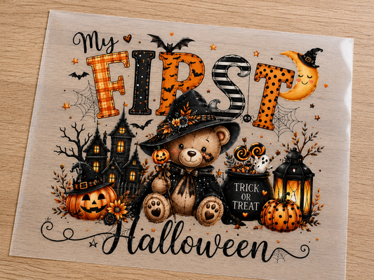 My first Halloween bear transfer