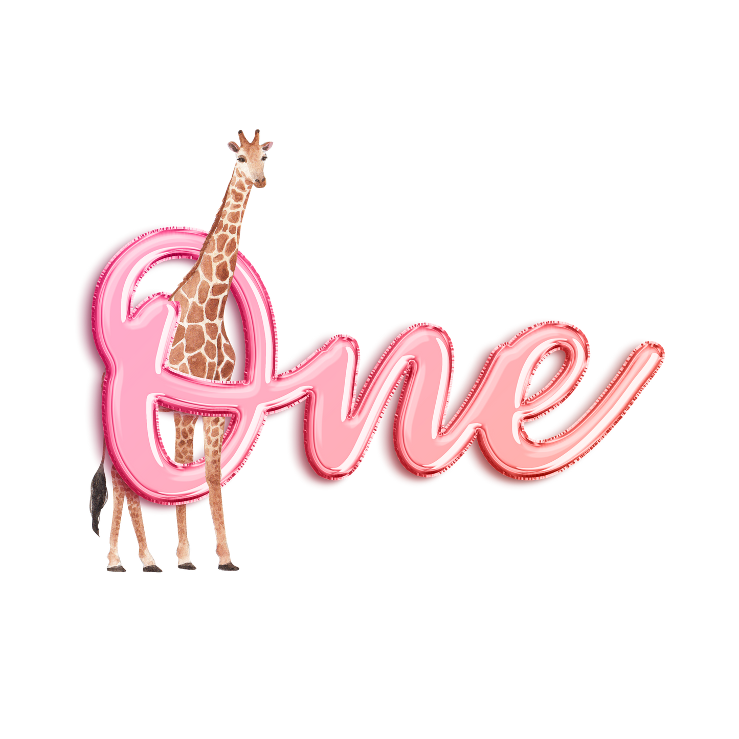giraffe one pink png