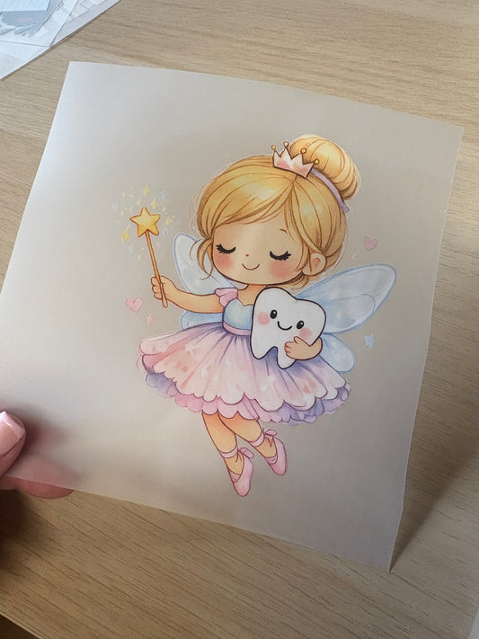 Pink tooth fairy transfer